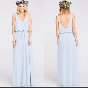 Show Me Your Mumu Kendall Maxi Dress Blue Bridesmaid Wedding Formal
